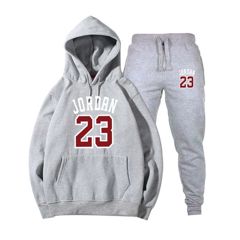 

2021 Men's Suit JORDAN 23 Sportswear Suit Wool Hoodie + Sweatpants Jogging Ladies Pullover Sportswear