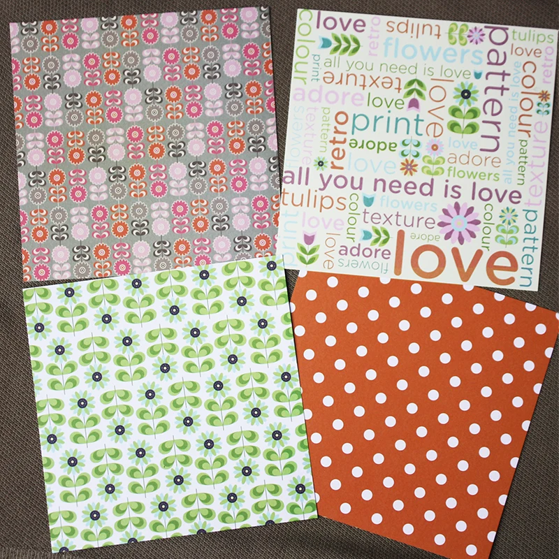 Paper Pad Spring 24 sheet 6&quotX6&quot Scrapbooking design patterned paper pack handmade craft Background pad AlinaCraft | Дом и сад