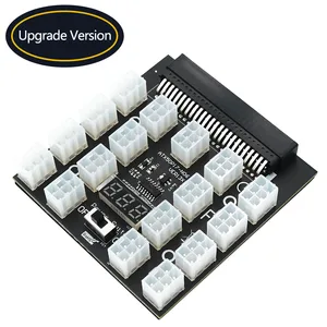 pci e 12v 50pin to atx 17 x 6pin power supply server adapter breakout board for dell 750w 1100w 1600w 2000w 2400w psu gpu mining free global shipping