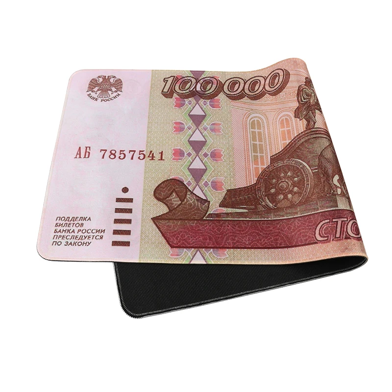 70/80/90/40x30cm large game mousepad Russian 1995 version 10 million rubles Banknote pattern print unique computer mouse pads | Компьютеры