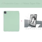 Чехол для iPad M1 Pro, 11, чехол 2021 для Pro M1 12, 9, чехол с матовой бумажной пленкой, чехол с держателем для карандашей для iPad 10,2, 7, 8