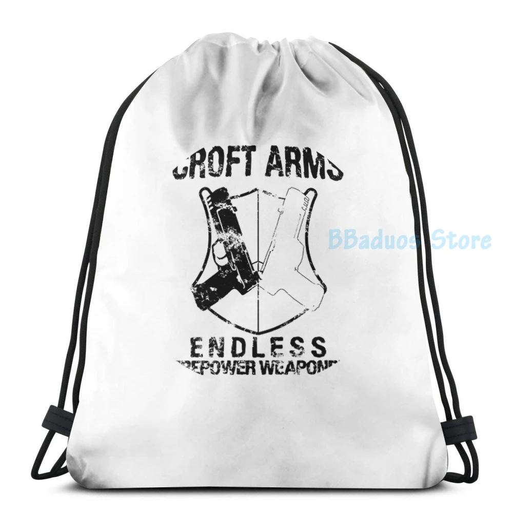 Забавный графический принт Croft Arms черный рюкзак с USB зарядкой для мужчин и женщин