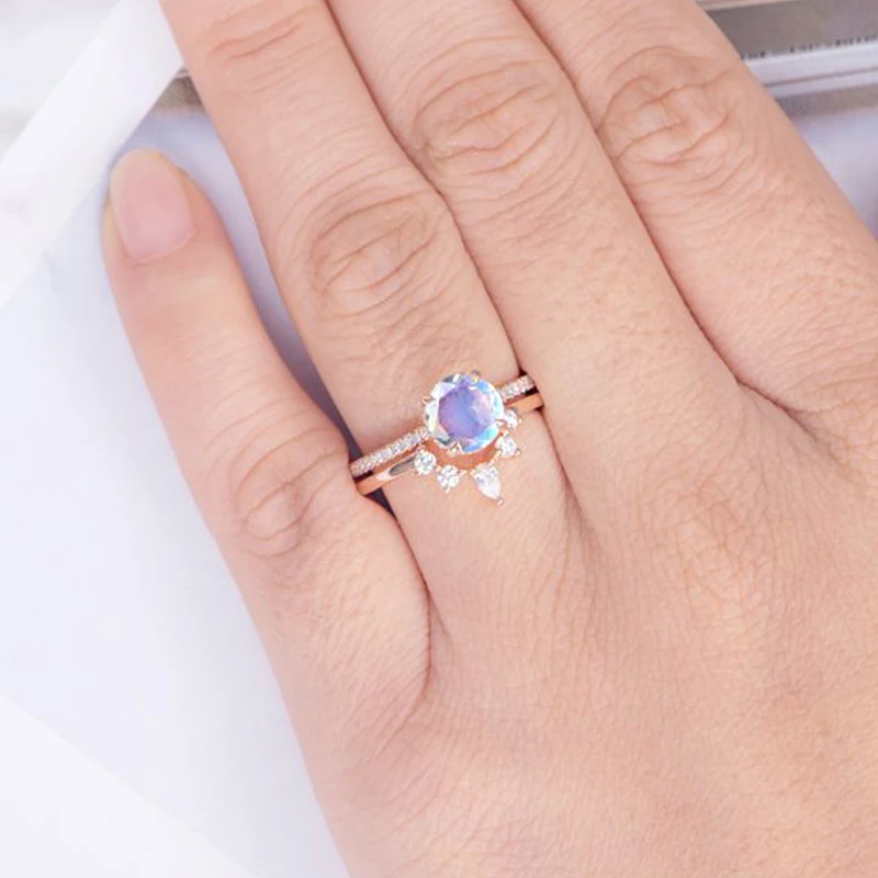 Ювелирные золотистые кольца в виде розы для женщин роскошный элегантный набор