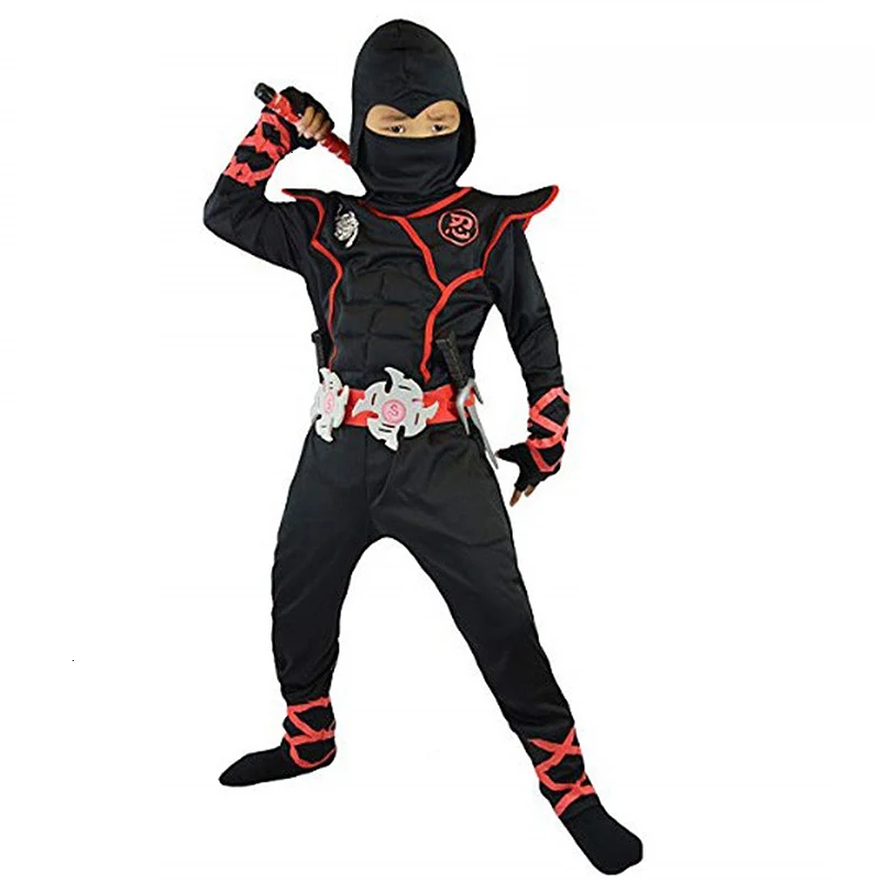 

halloween costume for kids Cosplay Ninja Costume Muscle Warrior Ninja Kid Japanese Ninja Costume Weiwu Black Warrior