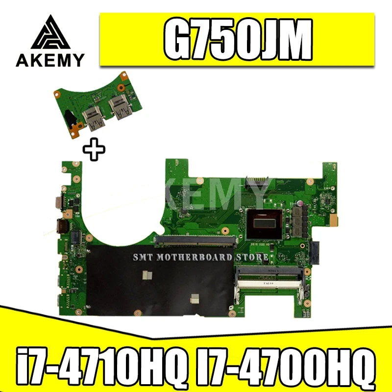 Отправка платы + 2D материнская плата для ноутбука For Asus G750JM G750JW G750JH G750JX G750J G750 тест
