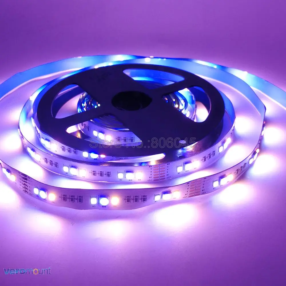 Светодиодная ленсветильник RGB + CCT 5050 SMD 2835 холодный белый теплый свет лента
