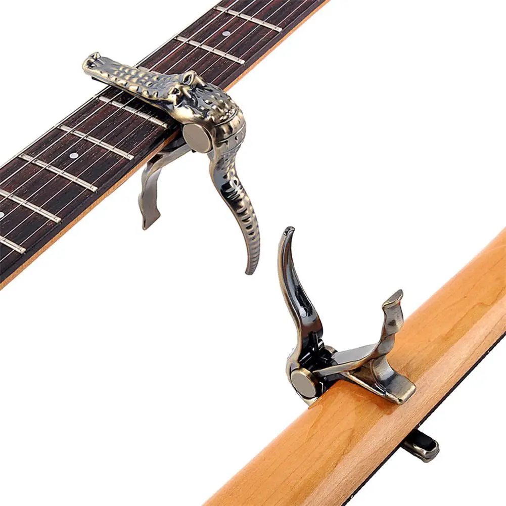 Зажим под крокодила для гитары Классический каподастр акустической с зажимом