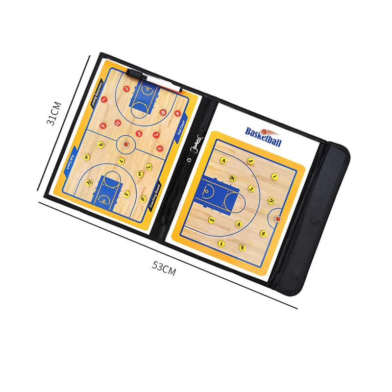 Портативный баскетбольный тренерский щит из искусственной кожи