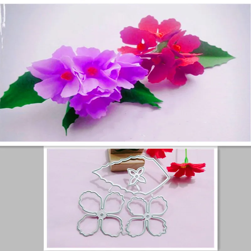 

Beautiful four-leaf flower combination decoration metal cutting die clipbook paper knife die stamping die new die
