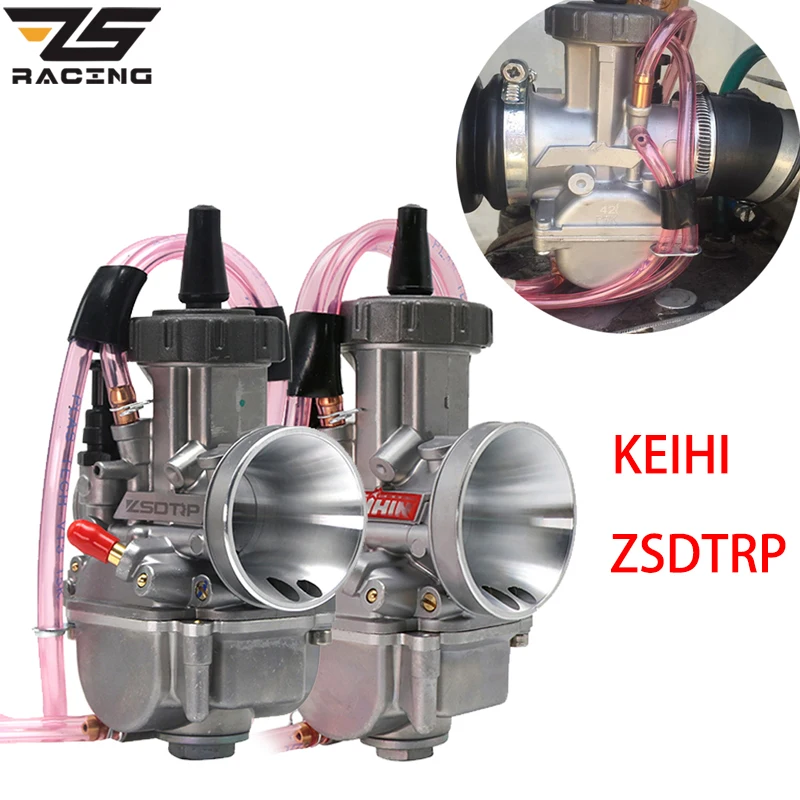 ZS Racing Keihin 28 мм 30 мм 32 мм 34 мм мотоцикл карбюратор для 125-250cc 2T 4T Moto ATV UTV велосипед ямы Байк с силовой струей