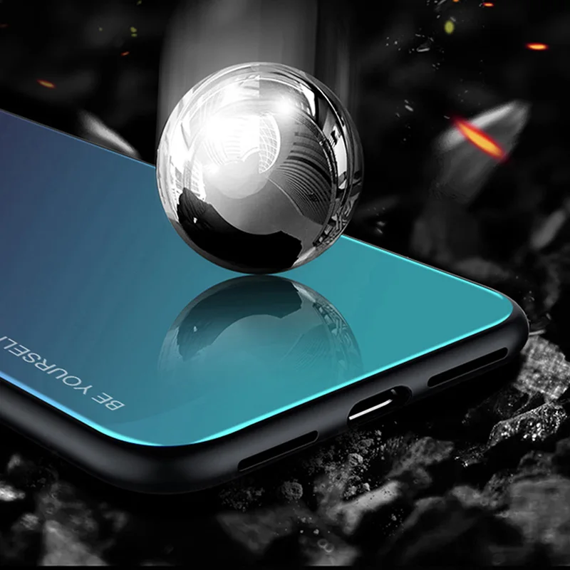Чехол для телефона Samsung Galaxy S10 S9 S8 Note9 Note10 Pro A90 A80 модный 9H закаленное стекло