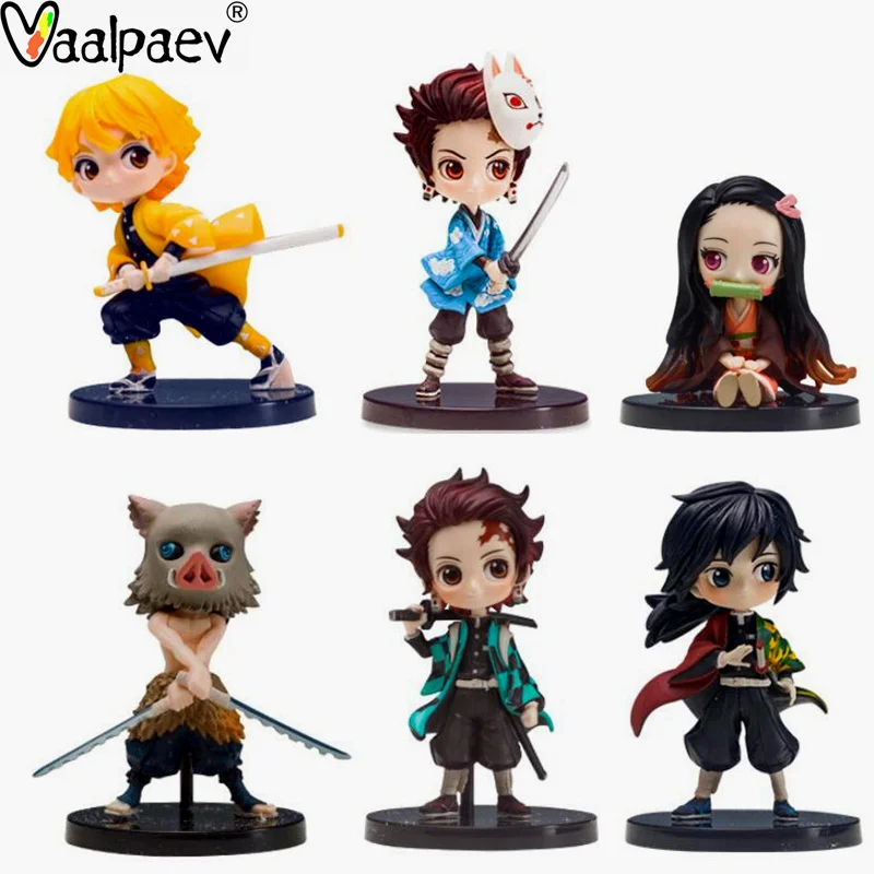 

Фигурка аниме Tanjirou Demon Slayer Kimetsu no Yaiba Kamado Nezuko Agatsuma Zenitsu свинья хашибира иносуке томиока гиюу Чиби