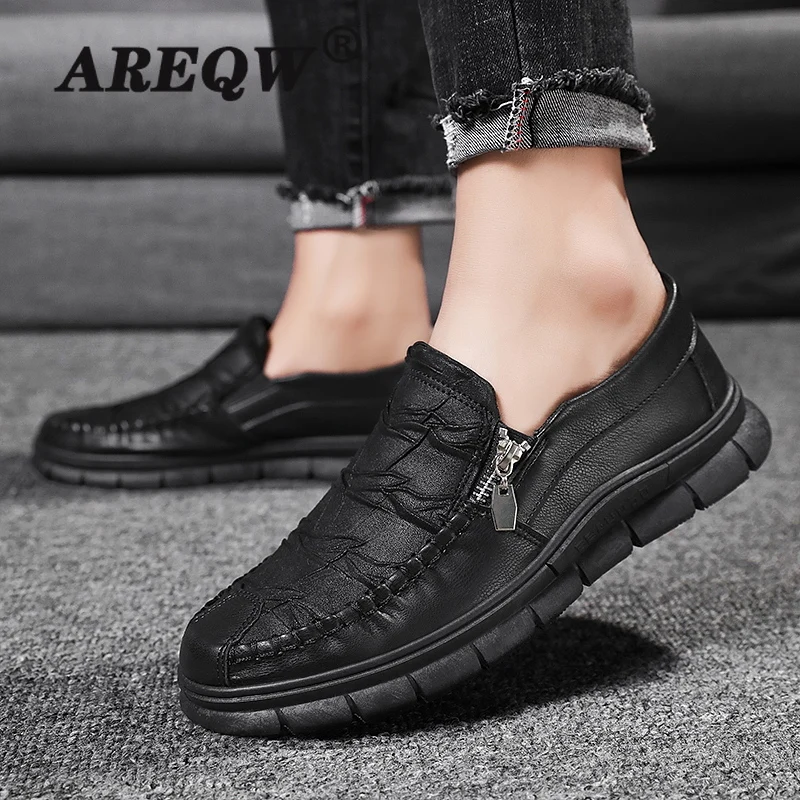

Men Casual Shoes Loafers Sneakers 2021 New Fashion Handmade Retro Leisure Loafers Shoes Zapatos Casuales Hombres Men Shoes