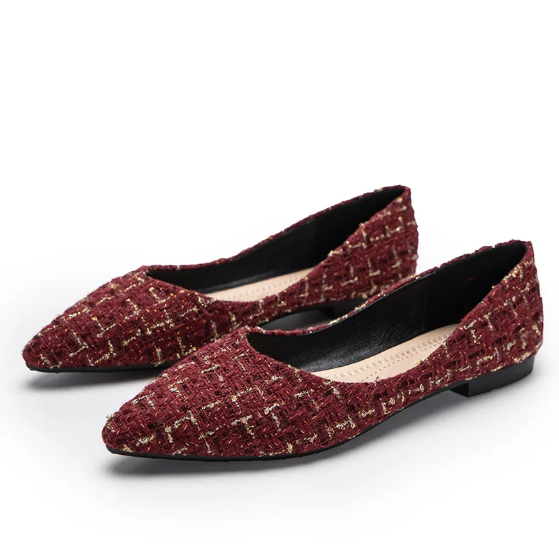 

Women's Shoes 2021 New Korean Fashion Sexy Pointed Single Shoes Shallow Mouth Flat Shoes Work Shoes Fisherman Shoes Flat Loafers