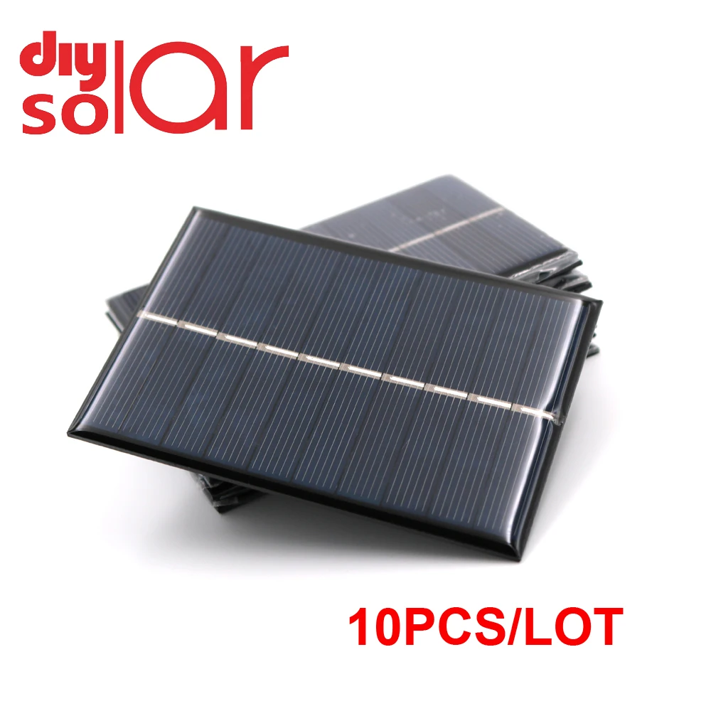 

Phone Charger 10pcs x 5 V 1 W Solar Cells 200mA 5V Polycrystalline Silicon Home Improvement Solar Panel 100mm*70mm