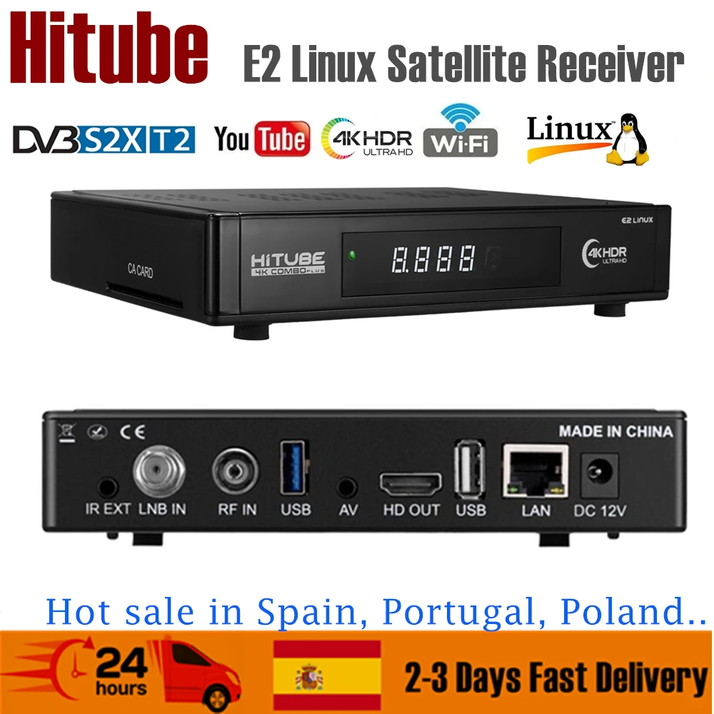 

Спутниковый ТВ-приемник HiTUBE Combo DVB-S2X/T2/C, кабель H.265 4K UHD, встроенный Wi-Fi PK GTMedia Freesat Zgemma H9S SE спутниковый приемник
