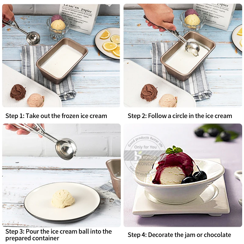 Ложка для мороженого Konco ложка и десертов фруктовые шарики арбуза тесто печенья