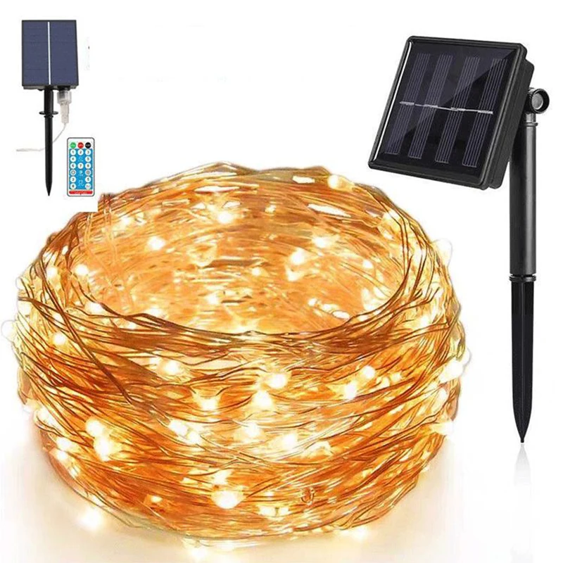 

Solar String Lights with 8 Lighting Modes Waterproof Decoration For Patio Yard Tree Decoration 10m/ 20m/ 30m TB Sale