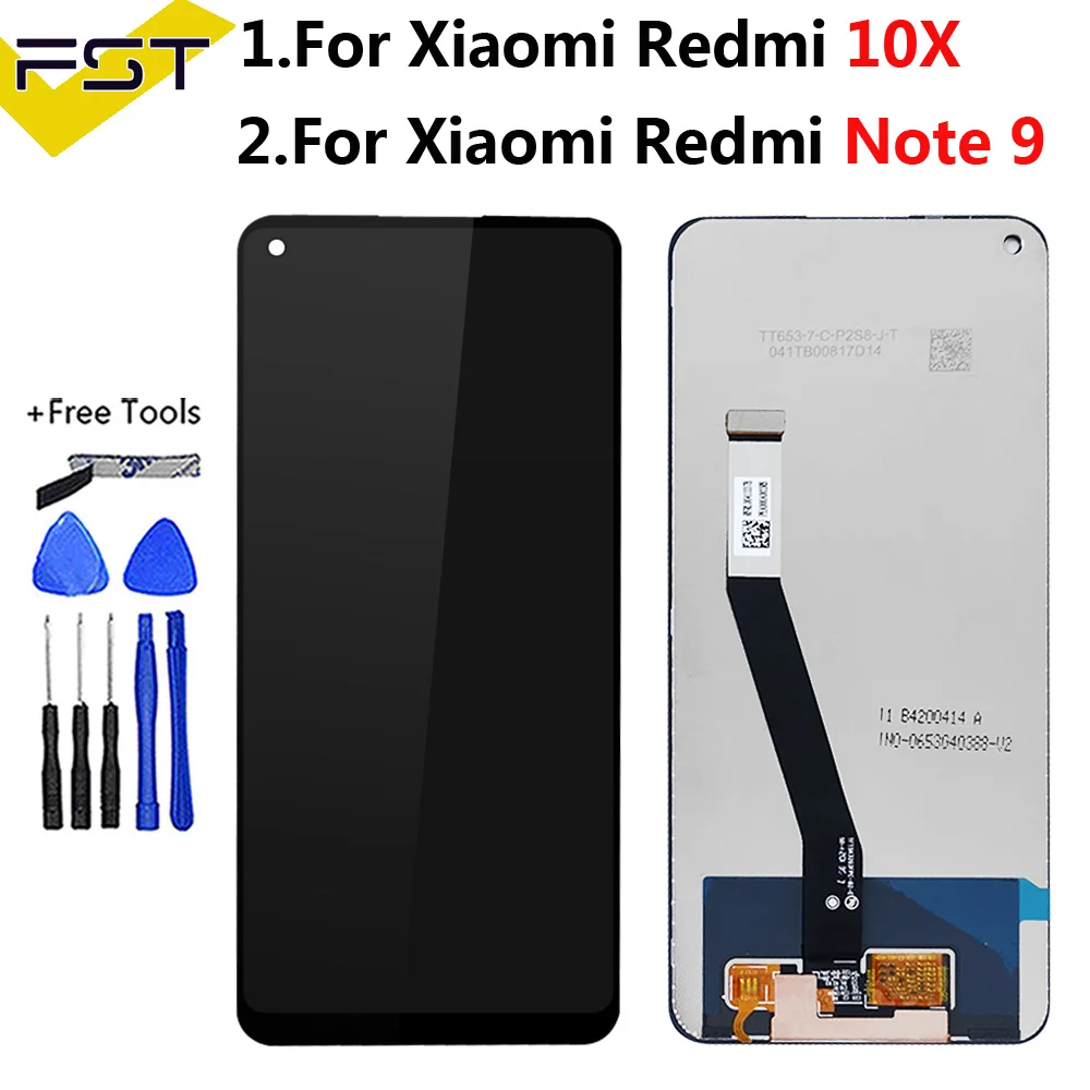 Оригинальный ЖК-дисплей 6,53 дюйма для Xiaomi Redmi Note 9 Note9 M2003J15SC, ЖК-дисплей, сенсорный экран, дигитайзер, часть для Redmi 10X 4G Redmi10X