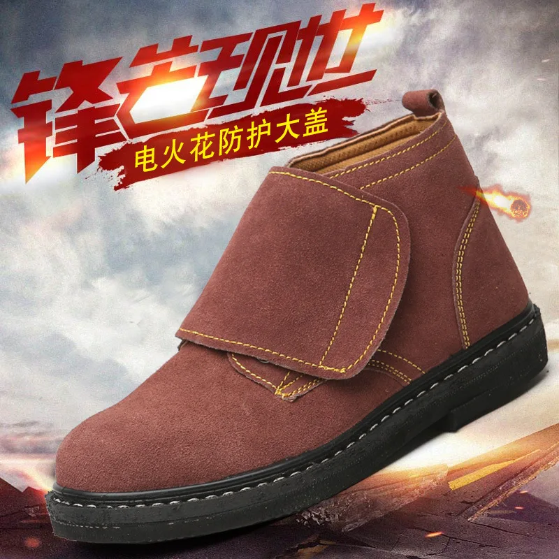 

2021 suede cowhide protective shoes non-slip safety protective shoes casual sports shoes anti-smashing and anti-piercing protect