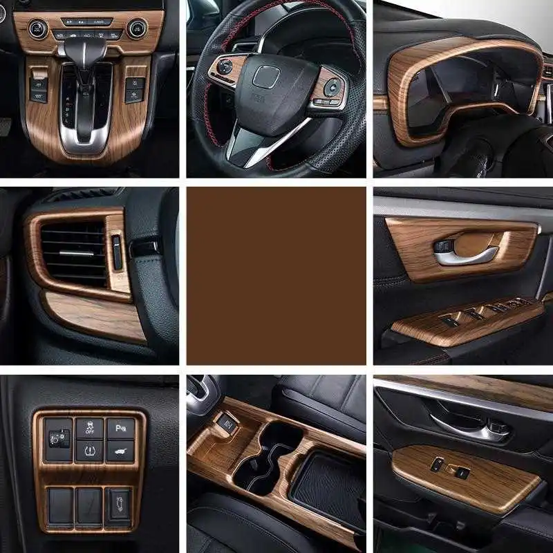 

Adesivi Accesorios Coche Decoration Accessories Interior Car Sticker Auto Gear Center Console System Panel 2019 FOR Honda CRV