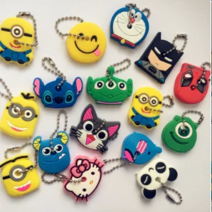 1 шт. мультяшный силиконовый защитный чехол для ключа пылезащитный держатель