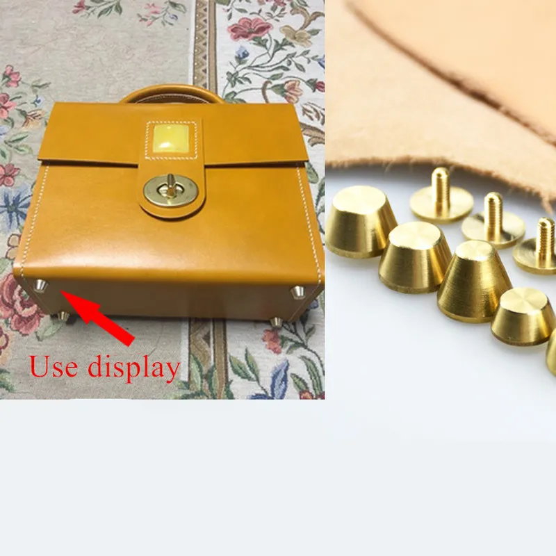 Твердая латунная круглая головка винтовые заклепки металлические гвозди
