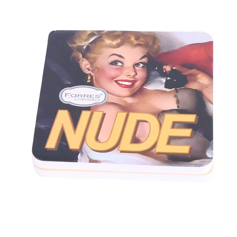 Палитра матовых теней для век 4 цвета нюдовые минералы пигменты блестящие тени