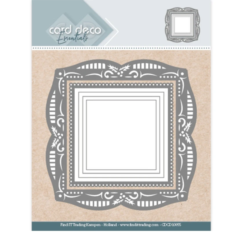 

JC Lace Square Background Metal Cutting Dies for Scrapbooking Craft Mold Cut Die Stencil Handmade Paper Card Make Template Decor