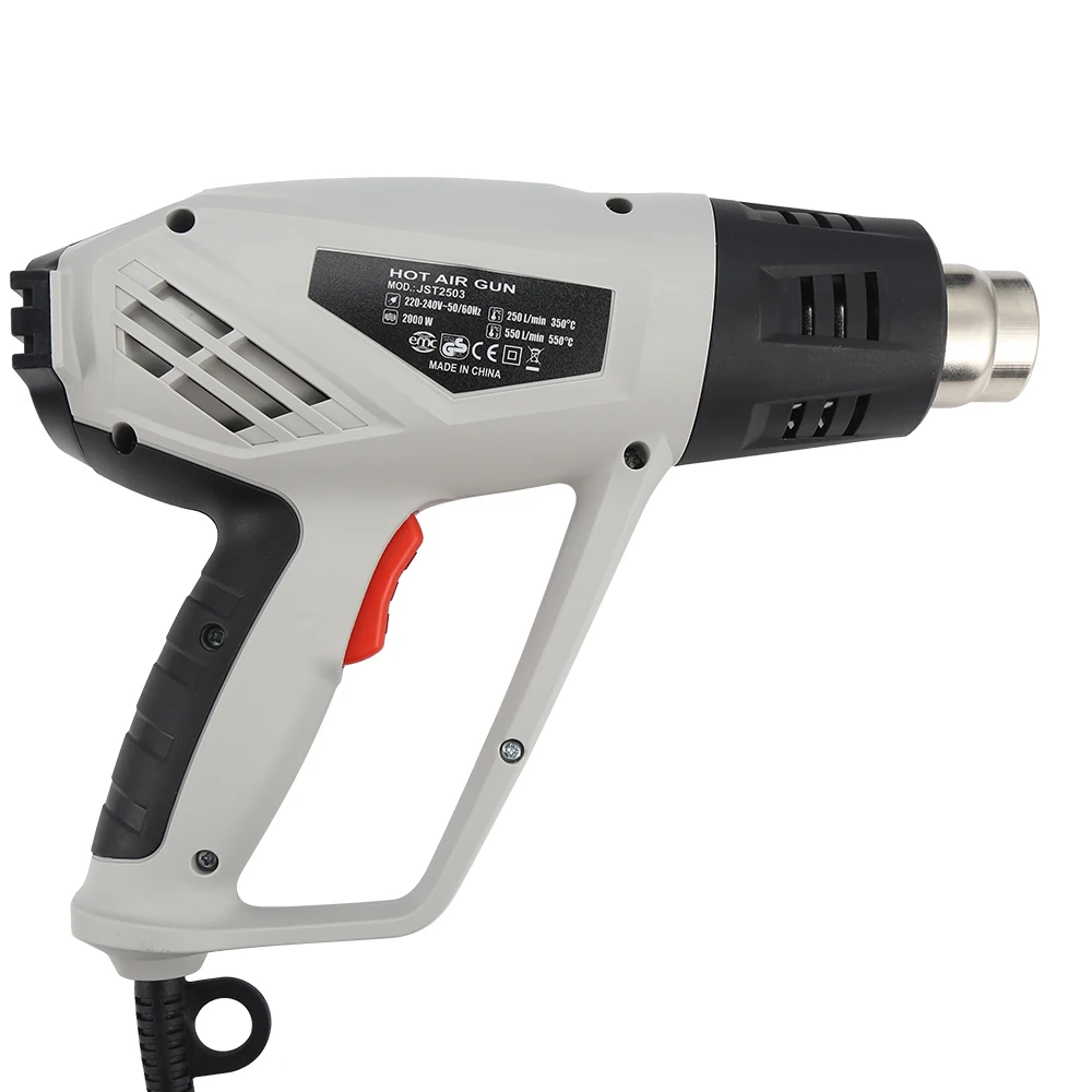 Hot Air Gun Electric Adjustable Temperature JST2503 2000W Handheld Heat Gun Shrinking Power Tools Two Speeds Temperature