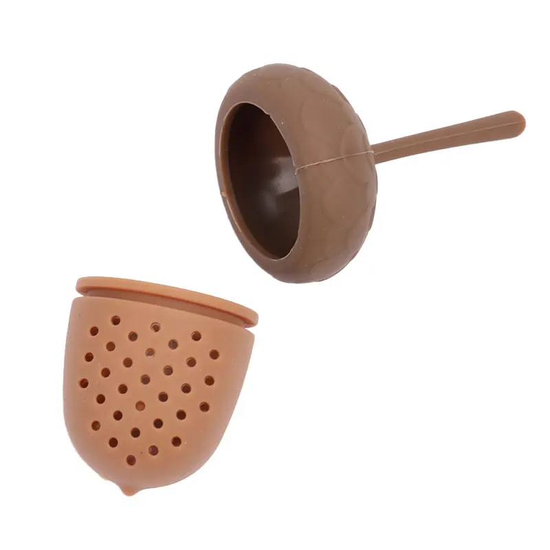 

1PCS Silica Gel Tea Filter Herbal Filter Acorn Shape Tea Tools Tea Bag Strainer Tea Infuser Gadgets Teaware Kitchen Accessories