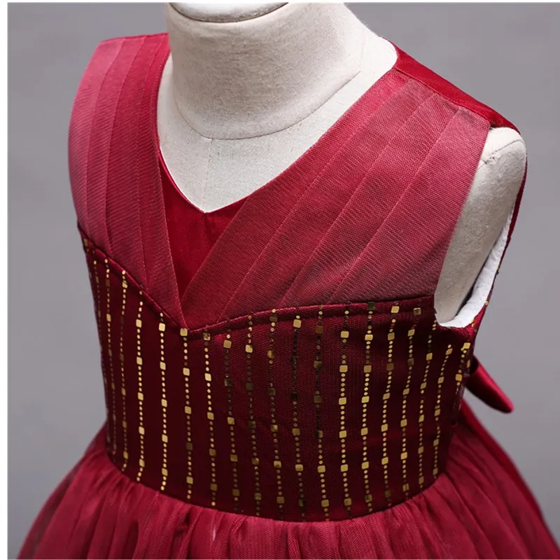 Свадебное платье для девочек цветное градиентное Детская длинная юбка высшего