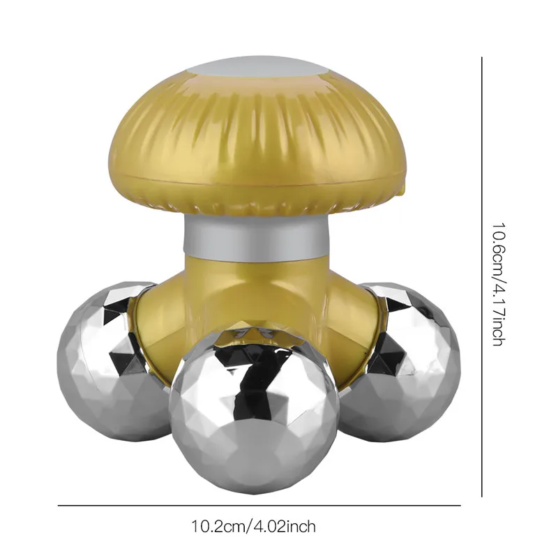 

Electric Body Massager 3D Facial Slimming Roller Mini Mushroom Shape Massager Leg Arm Waist Slimming Device USB/ Battery Powered