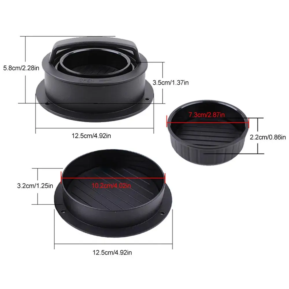 

Kitchen Tool Hamburger Meat Press Patties Pressure Combination Meat Press Hamburger Making Tools ABS Material For Dropshipping