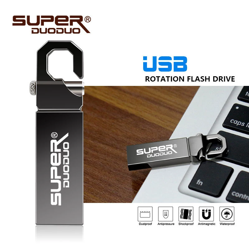 USB 2 0 Версия 32G высокоскоростной флеш накопитель водонепроницаемый металлический