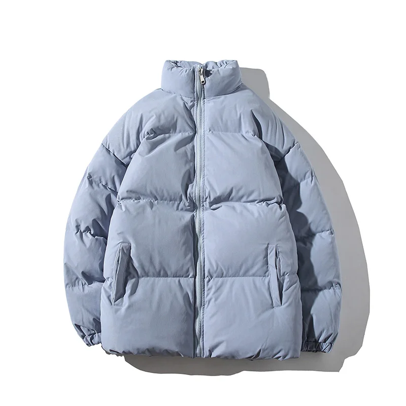 Thicken Men Winter Jackets and Coats Size M-5XL Stand Collar Oversize Parkas Korean Couple Male Cotton Padded Coat Warm Jackets