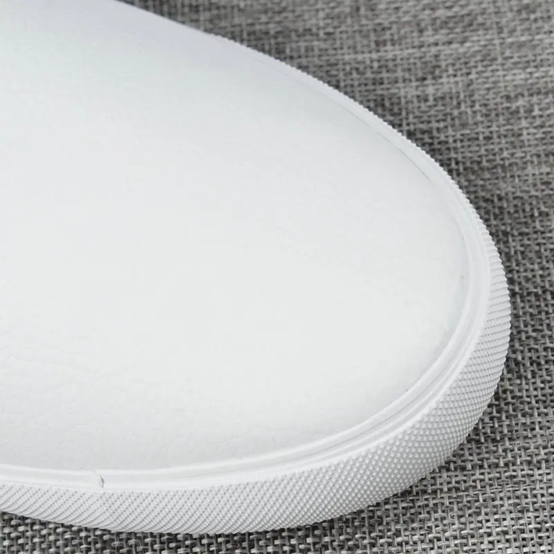 Мужские повседневные туфли из натуральной кожи белые мягкие кроссовки на