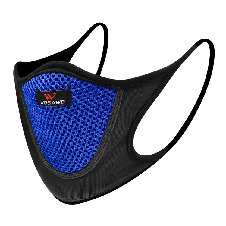 

WOSAWE Cycling Face Mask Dust Mask Running Windproof Air MOTORCYCLE Face Mask With Filter Anti-Pollution Washable MTB Bike Mask