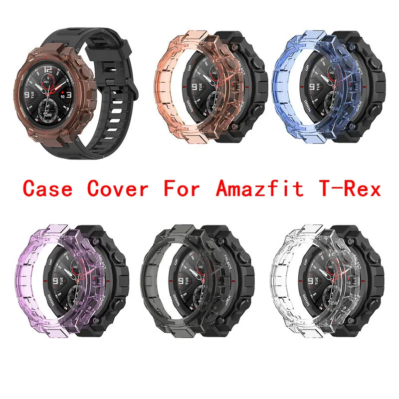 Прозрачный чехол из ТПУ Для Xiaomi Huami Amazfit ремешок для смарт часов аксессуары T REX
