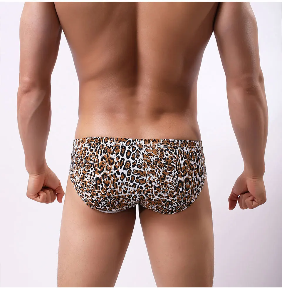 Трусы бикини мужские с принтом дышащие мягкие трусы пикантное нижнее белье