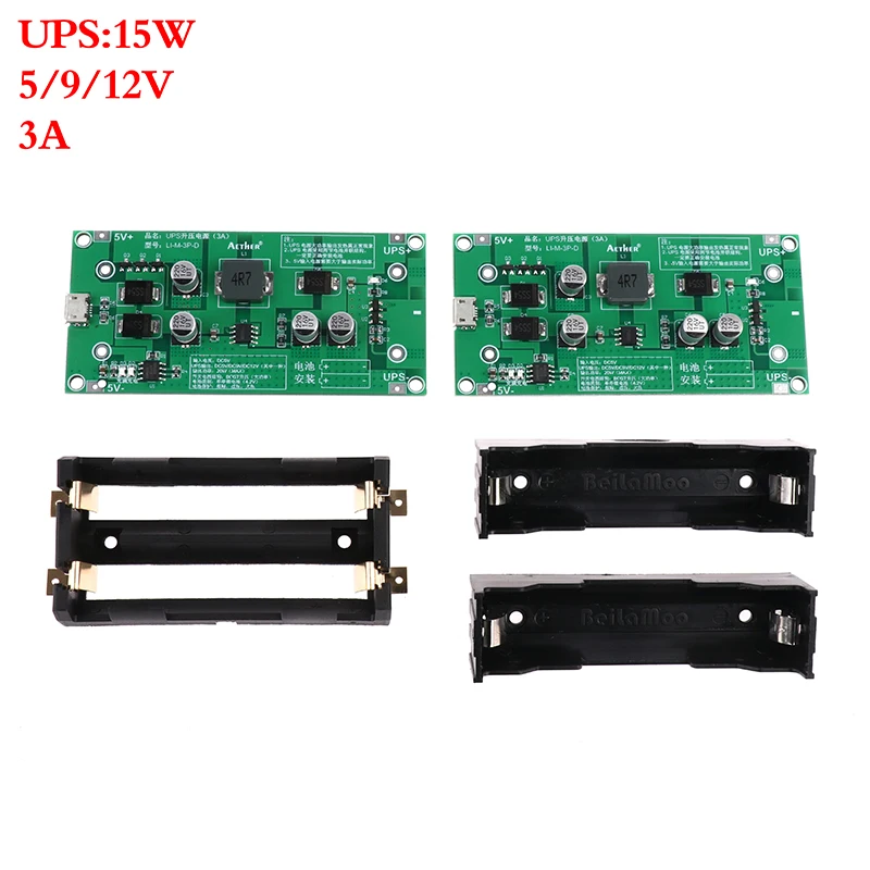 

15W 3A 18650 Lithium Battery Charger Module DC-DC Step Up Booster UPS