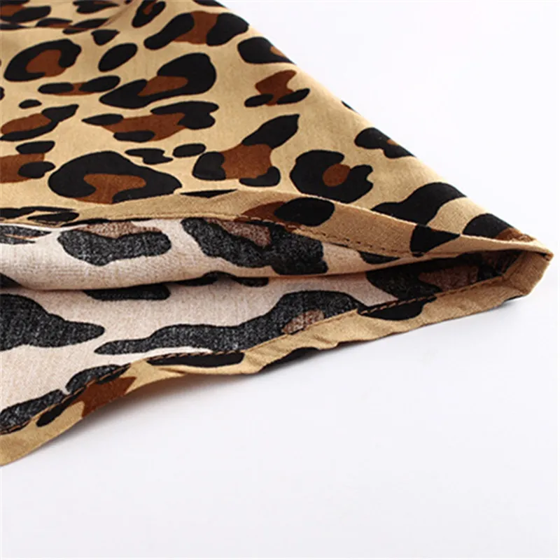 

2020 Summer Leopard Printed Dress Women New Fashion Retro Female Casual Ruffled Dresses Ladies Elegant Beach Dress Vestidos