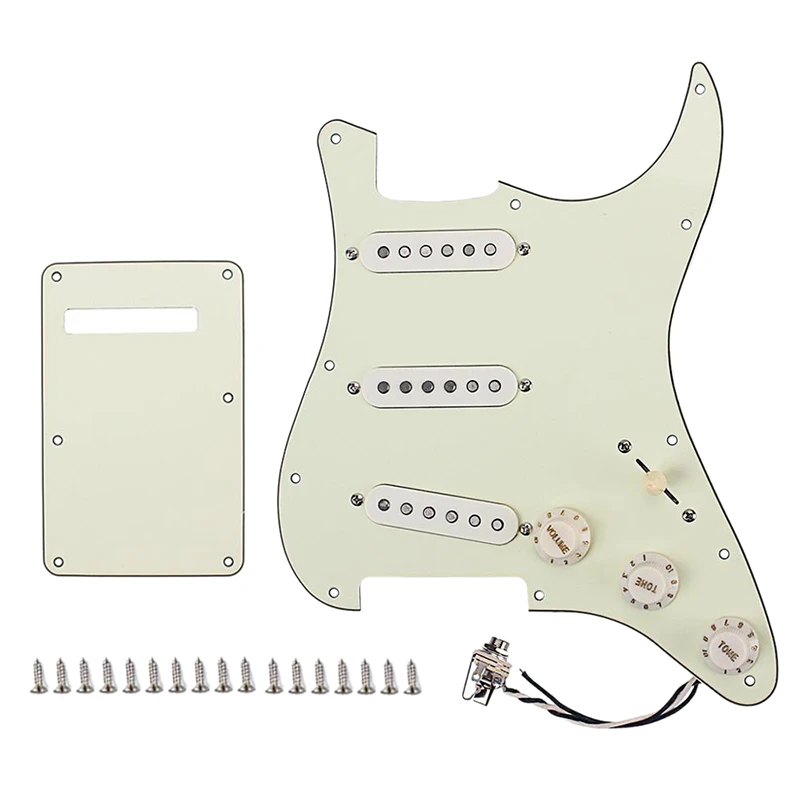 Prewired-Loaded Sss Pickguard Alnico V ЗВУКОСНИМАТЕЛИ ДЛЯ струйной гитары | Спорт и развлечения