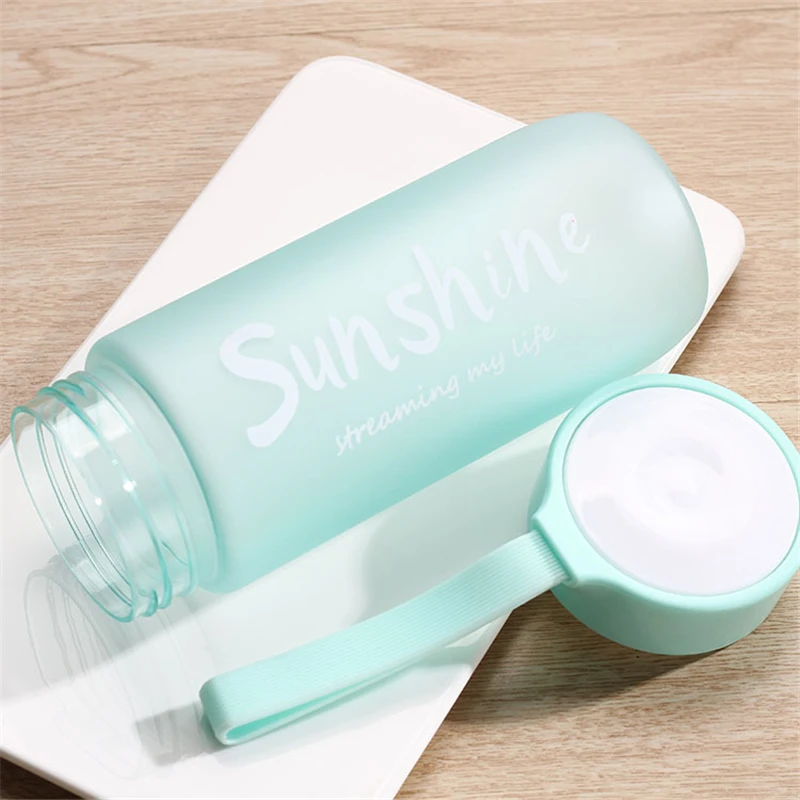 

Simple Plastic Cup Outdoor Sports Portable Tea Water Cup Adult Student Large-capacity Water Bottle Kitchen Gadgets