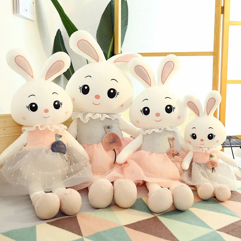 

Free ship 95/120cm cartoon rabbit doll plush toy children sleeping pillow hugs large stuffed animals soft cute toys for girls