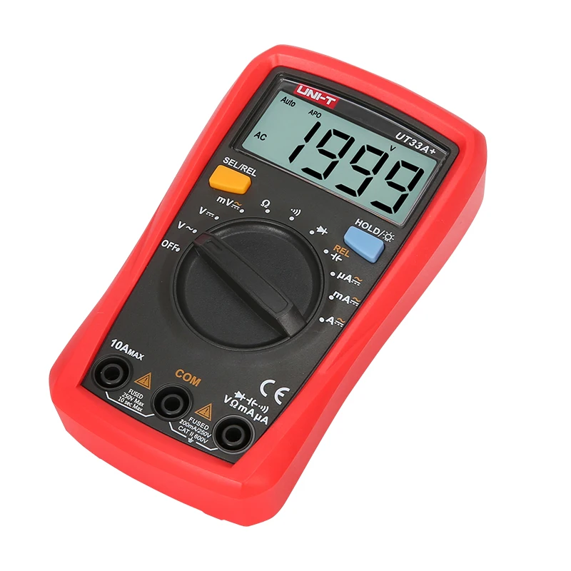 Цифровой мультиметр UNI-T UT33A UT33B UT33C UT33D с тестом емкости бесконтактного индикатора