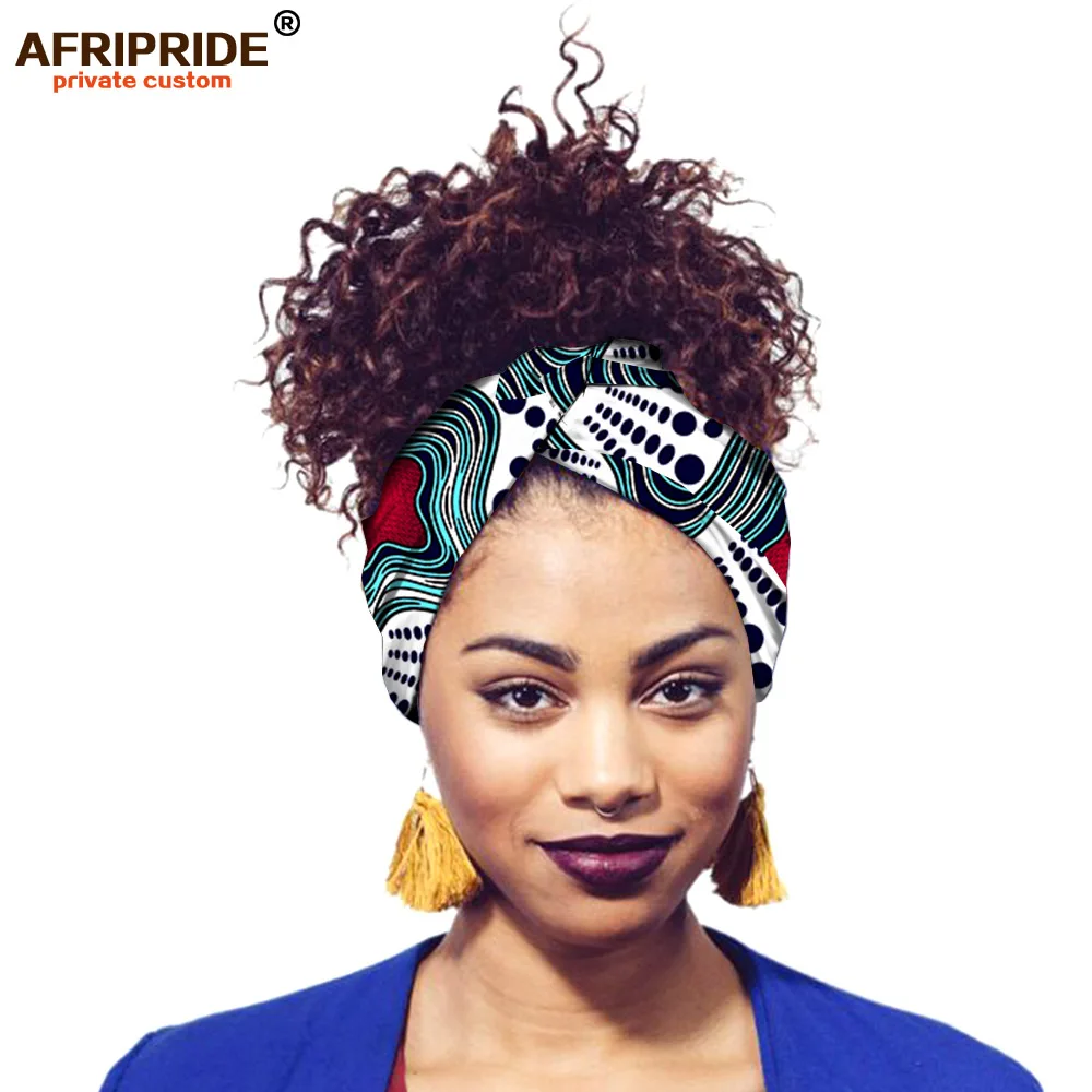 

africa ankara print Bandana headscarf for women AFRIPRIDE 200cm*12cm women cotton headbands casual fashion style A18H001