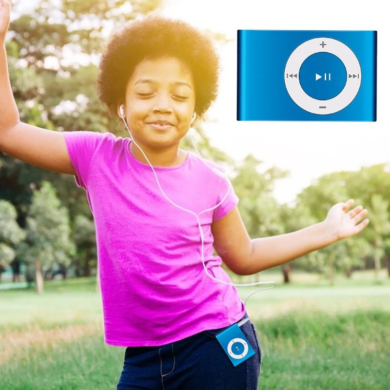 Мини Портативный MP3 музыкальный плеер Светильник Зажим Hifi Водонепроницаемый