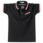 Мужская рубашка-поло, летняя хлопковая деловая Повседневная брендовая одежда, футболка-поло с коротким рукавом, мягкая дышащая футболка-поло размера плюс 6XL