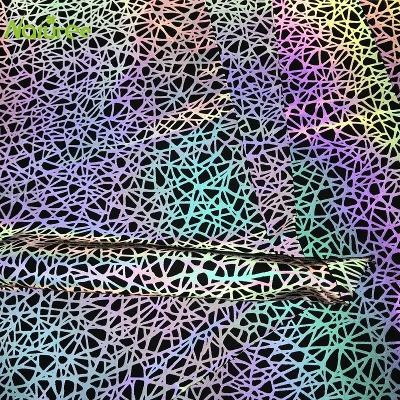 50 см * 150 цветная светоотражающая ткань Радужная светящаяся для Ветровки Куртка